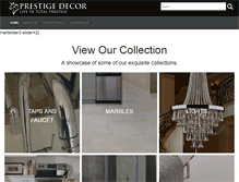 Tablet Screenshot of prestige-decor.com